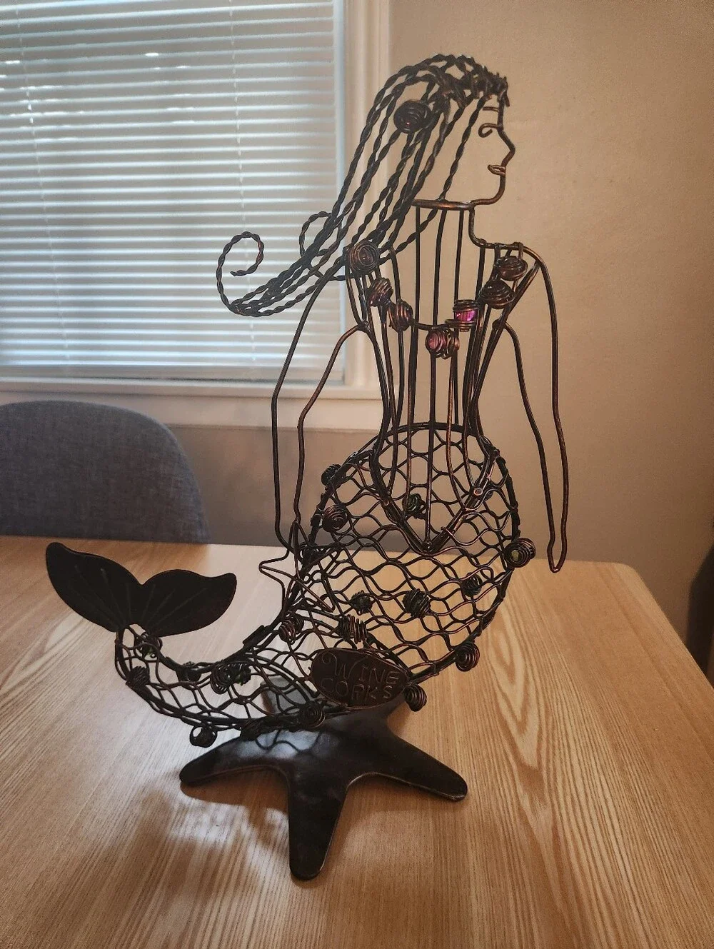 Mermaid Metal Wine Cork Cage By Epic